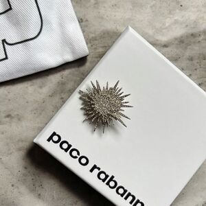 PACO RABANNE Crystal Sun Earring in Silver &‎ Crystal